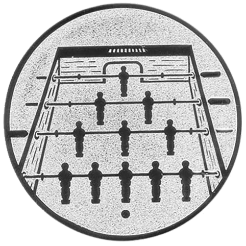 Emblem Tischfußball (50mm Silber)