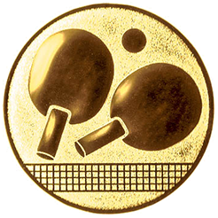 Emblem Tischtennis Neutral (25mm Gold)