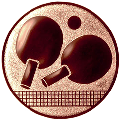 Emblem Tischtennis Neutral (25mm Bronze)