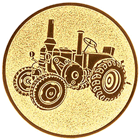 Emblem Traktor Lanz (50mm Gold)