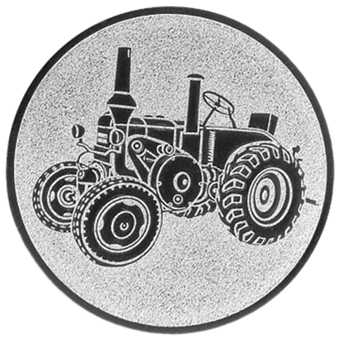 Emblem Traktor Lanz (50mm Silber)