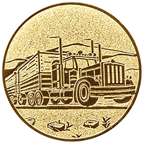 Emblem  Trucker (50mm Gold)