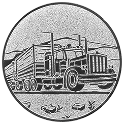 Emblem Trucker (25mm Silber)