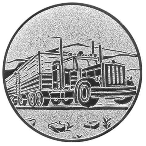 Emblem  Trucker (50mm Silber)