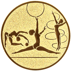 Emblem Turnen Damen (25mm Gold)
