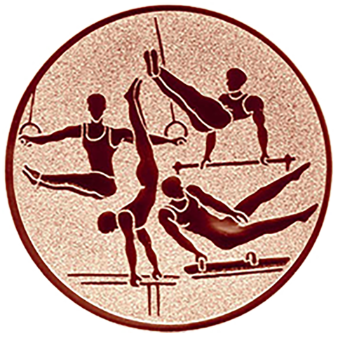 Emblem Turnen Herren (50mm Bronze)