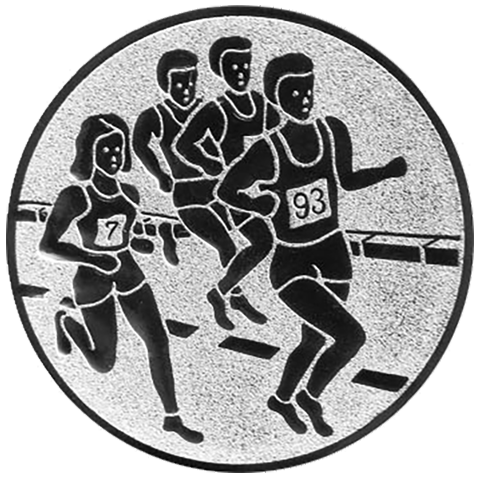 Emblem Marathon (50mm Silber)
