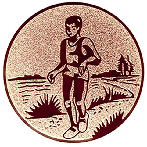 Emblem Orientierungslauf Waldlauf (50mm Bronze)
