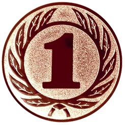 Emblem Zahl 1 (25mm Bronze)