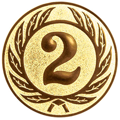 Emblem Zahl 2 (25mm Gold)