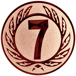 Emblem Zahl 7 (25mm Bronze)