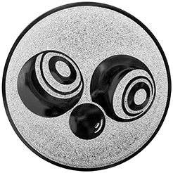 Emblem Boccia (25mm Silber)