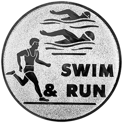 Emblem Duathlon (25mm Silber)