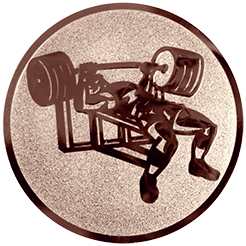 Emblem Gewichtheben (25mm Bronze)