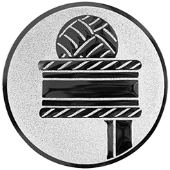 Emblem Korbball (25mm Silber)